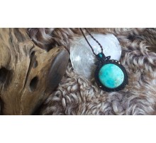 Chrysocolla pendant