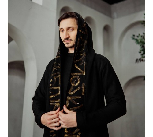 Мантия кофта с каллиграфией "Ваби - Саби" Мантия кофта с каллиграфией "Ваби - Саби"