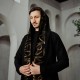 Мантия кофта с каллиграфией "Ваби - Саби"