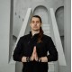 Хлопковая кофта косоворотка "Ваби-Саби" на молнии черная