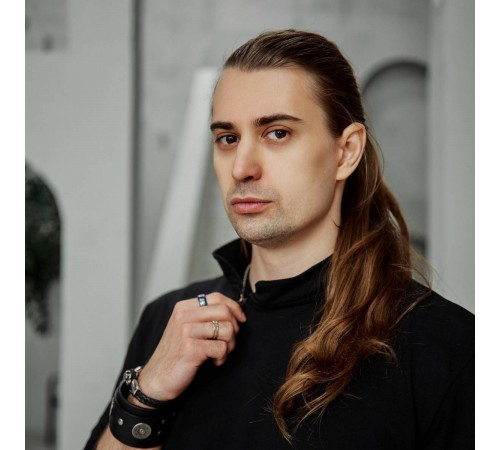 Хлопковая кофта косоворотка "Ваби-Саби" на молнии черная Хлопковая кофта косоворотка "Ваби-Саби" на молнии черная