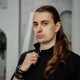 Хлопковая кофта косоворотка "Ваби-Саби" на молнии черная