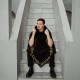 Пончо с молниями кейп шерсть Hugo Boss с каллиграфией "Асмодей"