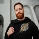 Мантия на молнии кофта теплая с ручной росписью "Круг Эсно"