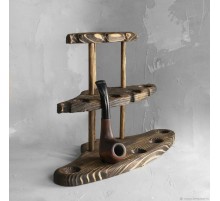 Подставка для курительных трубок из дерева многоярусная