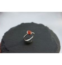  Carnelian ring with bones
